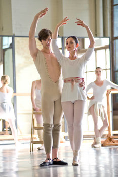 Rudolf and Margot in rehearsal