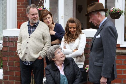 John Woodvine (right) as Arthur.