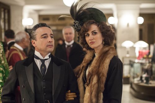 Aidan McArdle and Katherine Kelly as Lord and Lady Loxley.