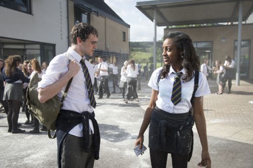 Stuart "Fats" Wall (Brian Vernel) and Gaia Bawden (Simona Brown).