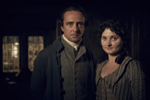 Richard Harrington as Captain Andrew Blamey and Ruby Bentall as Verity Poldark.