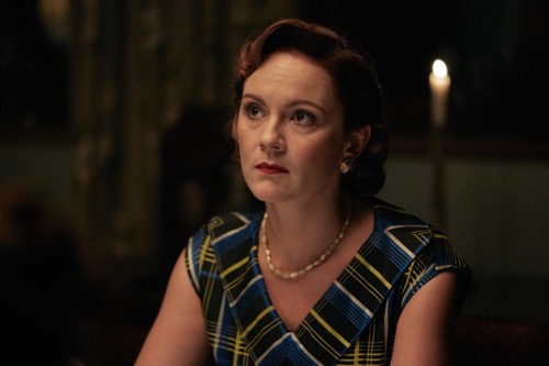 Rachael Stirling as Sarah.