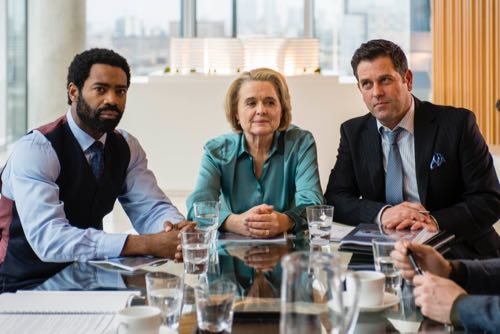 Nicholas Pinnock (Jason), Sinead Cusack (Sylvie) and Patrick Baladi (Stephen).