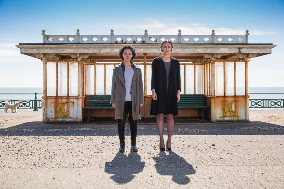 Karla Crome (Nancy) and Laura Haddock (Hayley).