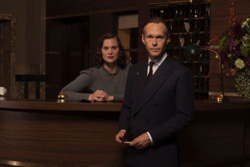 Liz White as Peggy Taylor and Steven Mackintosh as Richard Garland.